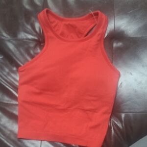 CRZ YOGA Vibrant Red Tank Top